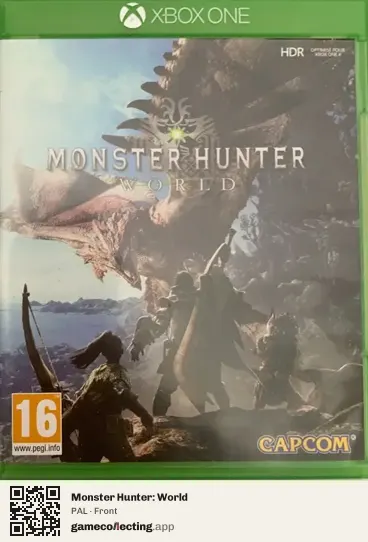 Monster Hunter: World Xbox One, PAL box front