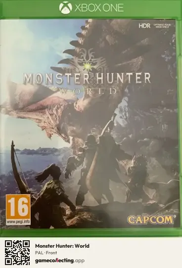 Monster Hunter: World Xbox One, PAL box front