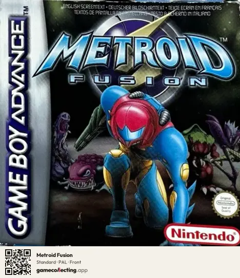 Metroid Fusion Game Boy Advance, PAL box front