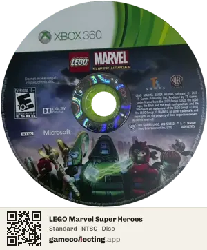 LEGO Marvel Super Heroes Xbox 360, NTSC disc
