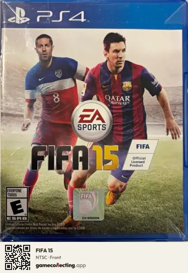 FIFA 15 PlayStation 4, NTSC box front