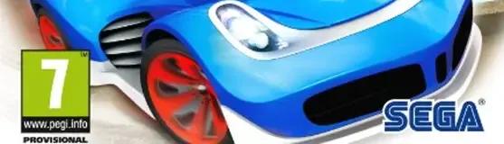 Sonic & All-Stars Racing Transformed, the PEGI square on its front