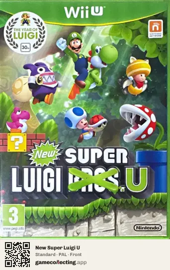 New Super Luigi U Nintendo Wii U, PAL box front