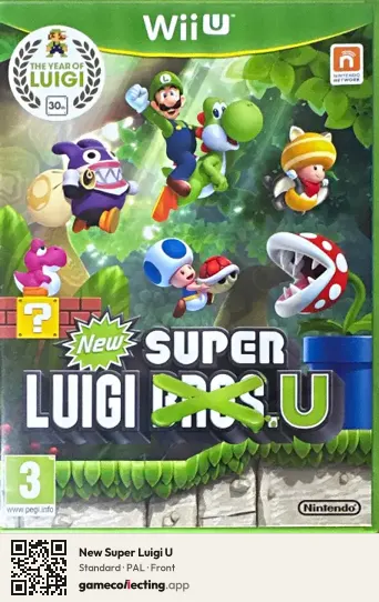 New Super Luigi U Nintendo Wii U, PAL box front