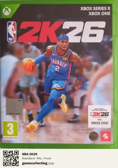 NBA 2K26 Xbox Series X, PAL box front