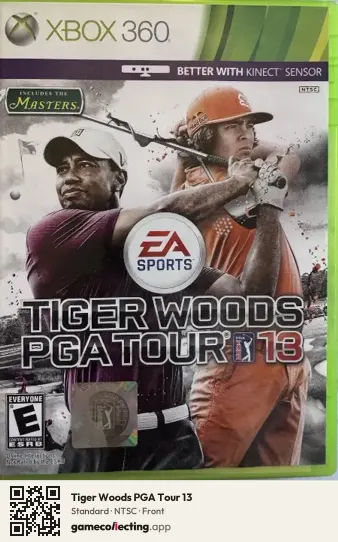 Tiger Woods PGA Tour 13 Xbox 360, NTSC box front