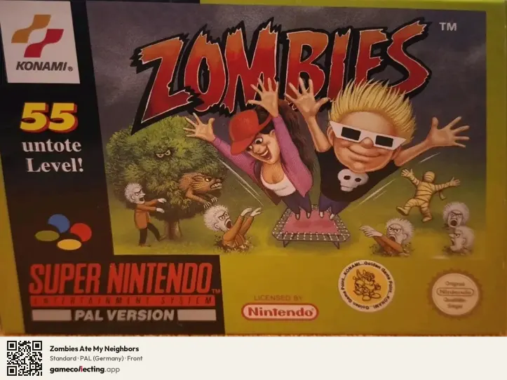 Zombies Ate My Neighbors Super Nintendo Entertainment System, Germany box front