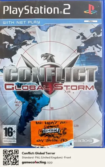 Conflict: Global Terror PlayStation 2, United Kingdom box front
