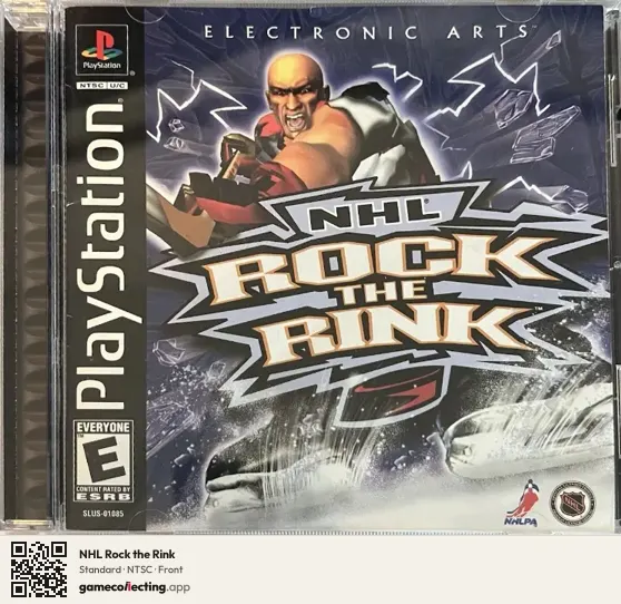 NHL Rock the Rink PlayStation, NTSC box front