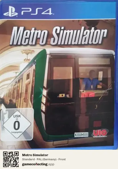 Metro Simulator PlayStation 4, Germany box front
