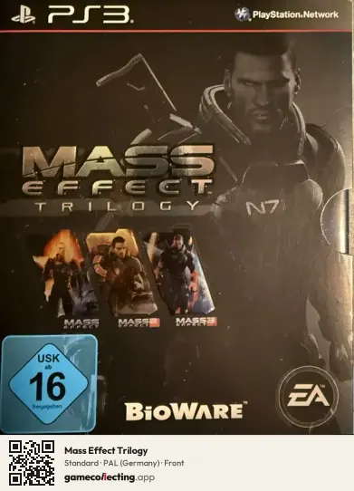 Mass Effect Trilogy PlayStation 3, Germany box front