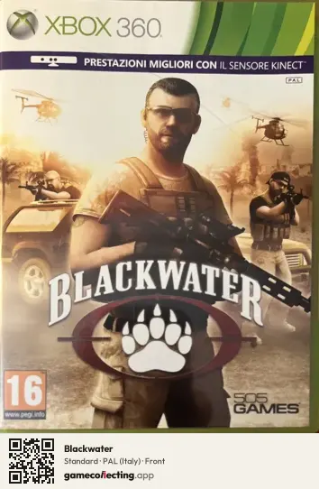 Blackwater Xbox 360, Italy box front