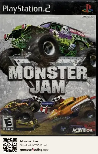 Monster Jam PlayStation 2, NTSC box front