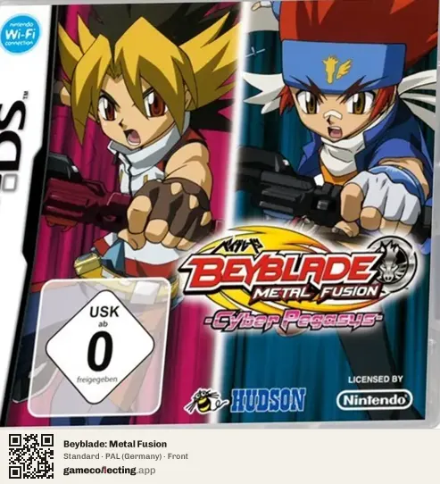 Beyblade: Metal Fusion Nintendo DS, Germany box front