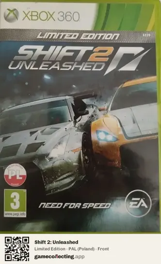 Shift 2: Unleashed Xbox 360, Poland box front
