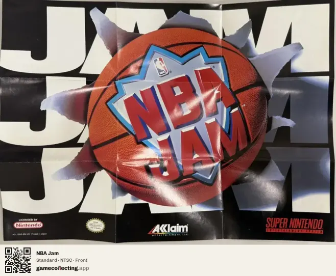 NBA Jam Super Nintendo Entertainment System, NTSC box front