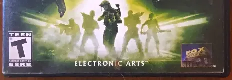 Aliens Versus Predator: Extinction, the ESRB box on its front