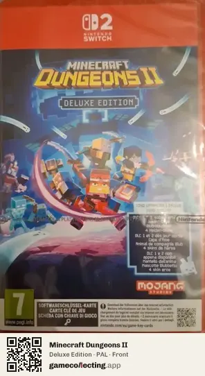 Minecraft Dungeons II Nintendo Switch 2, PAL box front