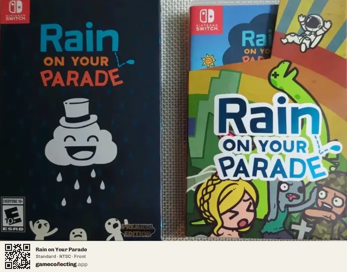 Rain on Your Parade Nintendo Switch, NTSC box front
