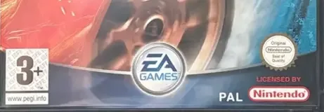 Need for Speed Underground, the PEGI square on its front