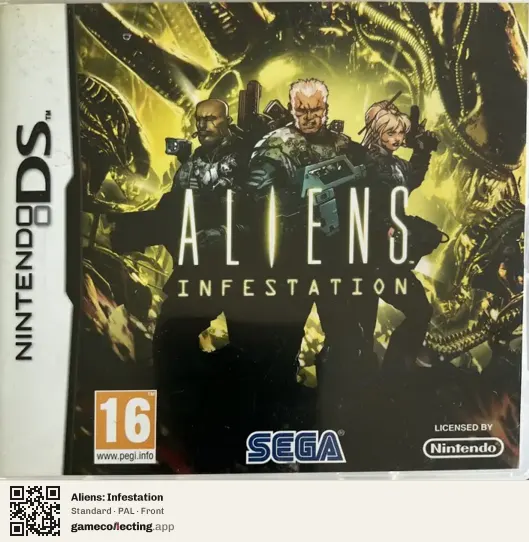 Aliens: Infestation Nintendo DS, PAL box front
