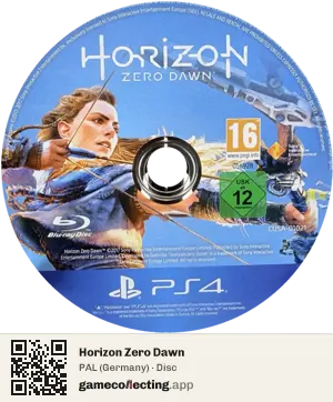 Horizon Zero Dawn PlayStation 4, PAL disc