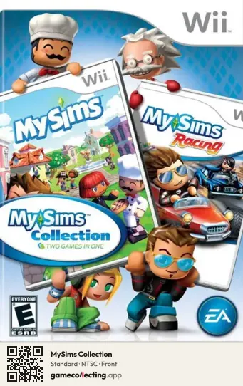 MySims Collection Nintendo Wii, NTSC box front