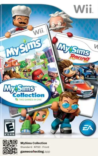 MySims Collection Nintendo Wii, NTSC box front