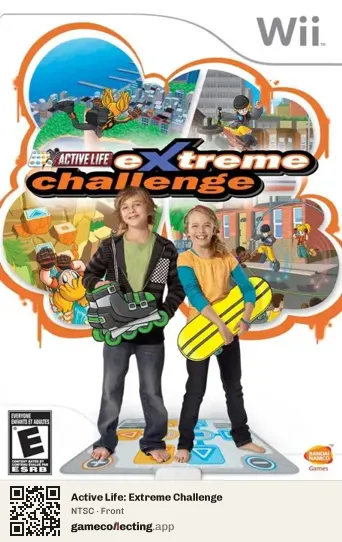 Active Life: Extreme Challenge Nintendo Wii, NTSC box front