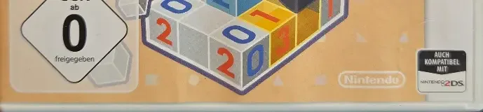 Picross 3D: Round 2, the USK square on its front