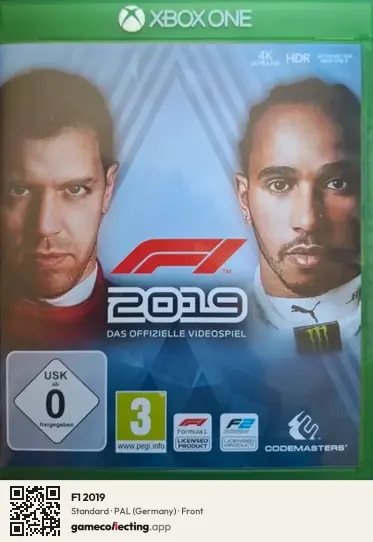 F1 2019 Xbox One, Germany box front