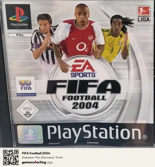 FIFA Football 2004 PlayStation, Germany box front