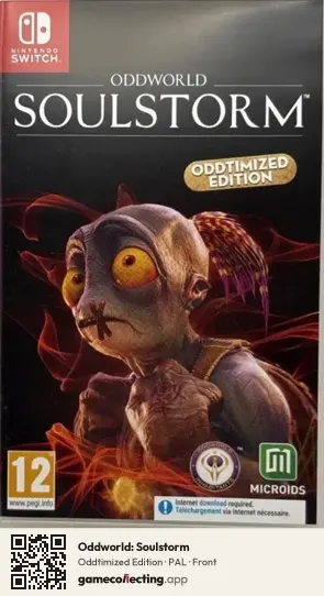 Oddworld: Soulstorm Nintendo Switch, PAL box front