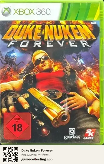 Duke Nukem Forever Xbox 360, Germany box front