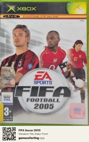 FIFA Soccer 2005 Xbox, Italy box front