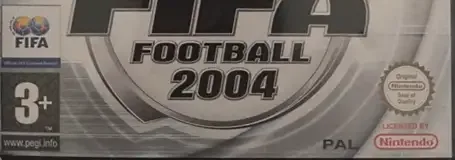 FIFA Football 2004, the PEGI square on its front
