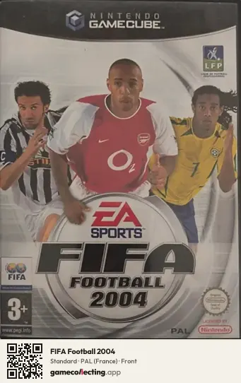 FIFA Football 2004 Nintendo GameCube, France box front