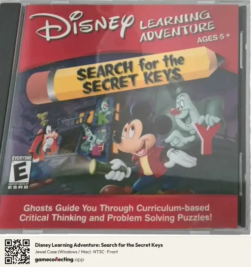 Disney Learning Adventure: Search for the Secret Keys Computer, NTSC box front