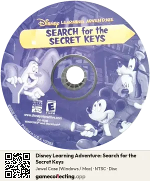 Disney Learning Adventure: Search for the Secret Keys Computer, NTSC disc