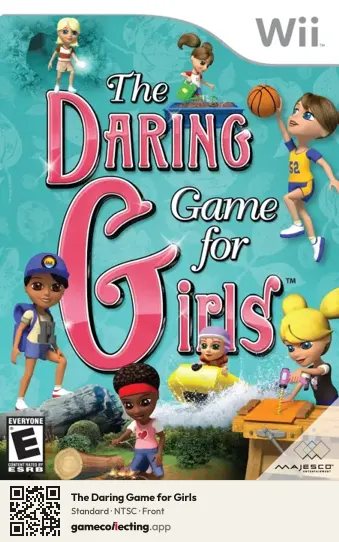 The Daring Game for Girls Nintendo Wii, NTSC box front
