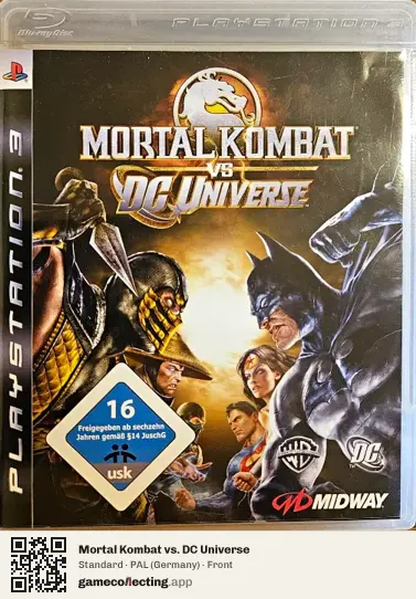 Mortal Kombat vs. DC Universe PlayStation 3, Germany box front