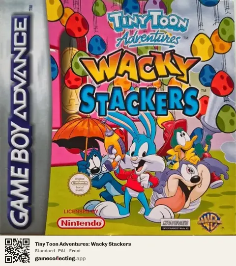 Tiny Toon Adventures: Wacky Stackers Game Boy Advance, PAL box front