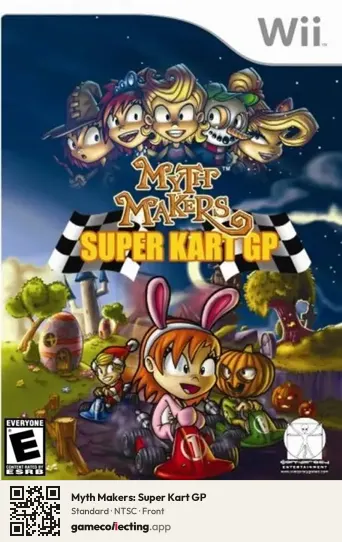 Myth Makers: Super Kart GP Nintendo Wii, NTSC box front