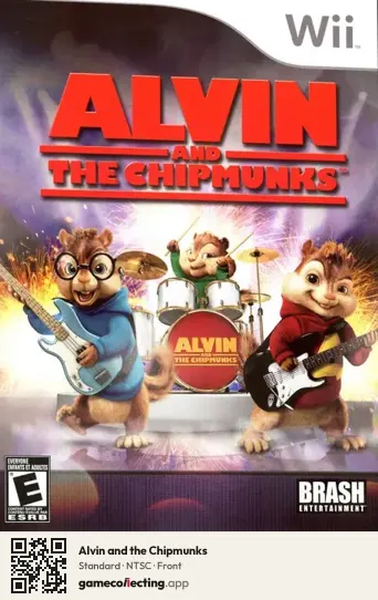 Alvin and the Chipmunks Nintendo Wii, NTSC box front