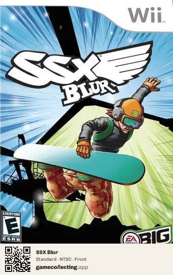 SSX Blur Nintendo Wii, NTSC box front