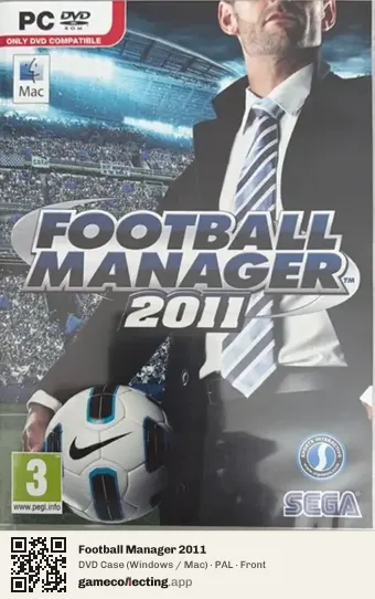 Football Manager 2011 Computer, PAL box front