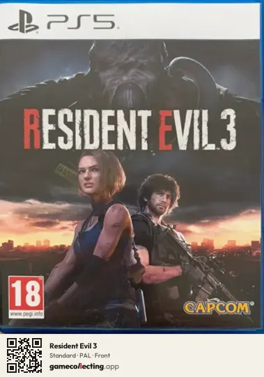 Resident Evil 3 PlayStation 5, PAL box front