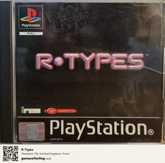 R-Types PlayStation, United Kingdom box front