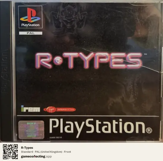 R-Types PlayStation, United Kingdom box front