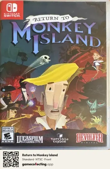 Return to Monkey Island Nintendo Switch, NTSC box front